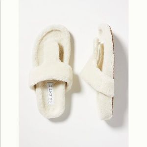 Anthropologie Silent D Sherpa Slippers